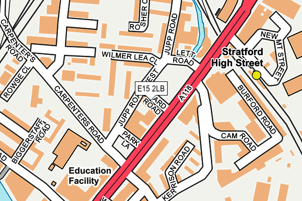 E15 2LB map - OS OpenMap – Local (Ordnance Survey)