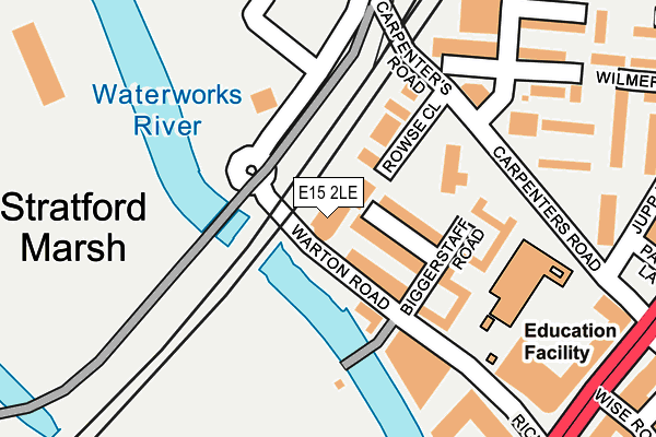 E15 2LE map - OS OpenMap – Local (Ordnance Survey)