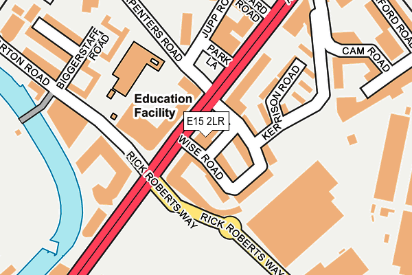 E15 2LR map - OS OpenMap – Local (Ordnance Survey)