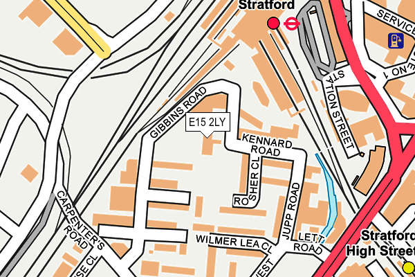E15 2LY map - OS OpenMap – Local (Ordnance Survey)