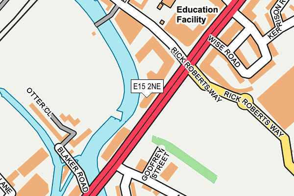 E15 2NE map - OS OpenMap – Local (Ordnance Survey)