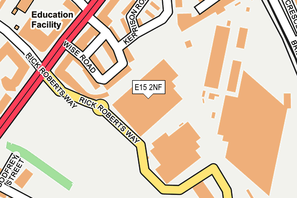 E15 2NF map - OS OpenMap – Local (Ordnance Survey)