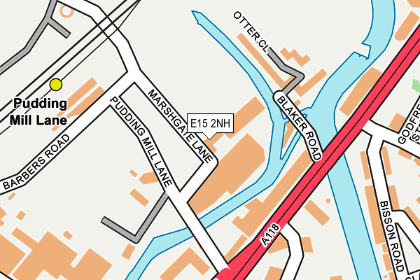 E15 2NH map - OS OpenMap – Local (Ordnance Survey)