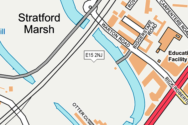 E15 2NJ map - OS OpenMap – Local (Ordnance Survey)