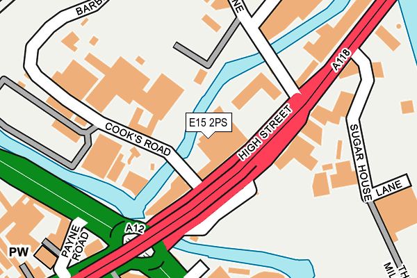 E15 2PS map - OS OpenMap – Local (Ordnance Survey)