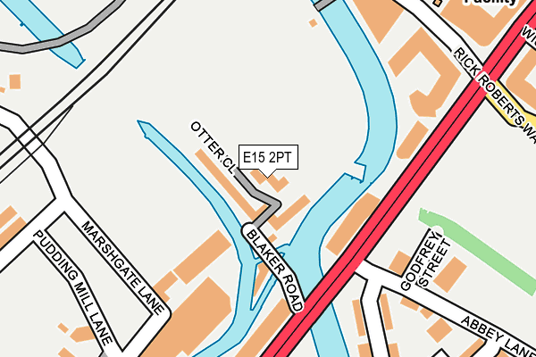 E15 2PT map - OS OpenMap – Local (Ordnance Survey)