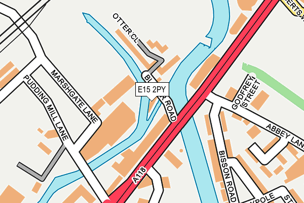 E15 2PY map - OS OpenMap – Local (Ordnance Survey)
