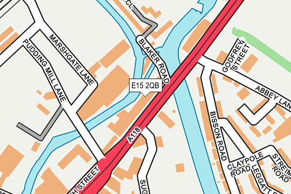 E15 2QB map - OS OpenMap – Local (Ordnance Survey)