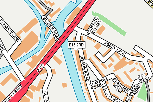 E15 2RD map - OS OpenMap – Local (Ordnance Survey)