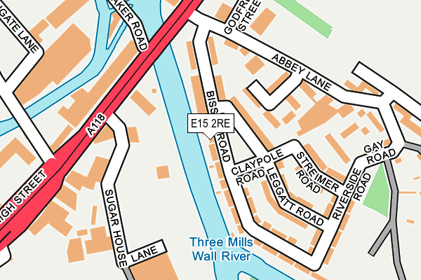 E15 2RE map - OS OpenMap – Local (Ordnance Survey)