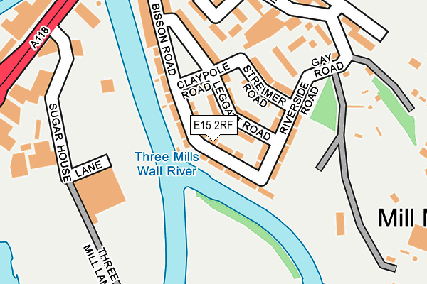 E15 2RF map - OS OpenMap – Local (Ordnance Survey)