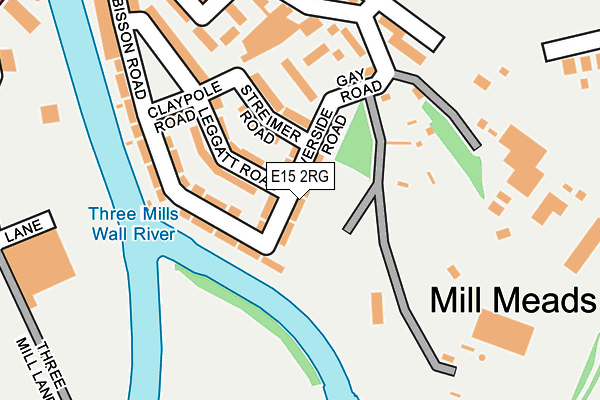 E15 2RG map - OS OpenMap – Local (Ordnance Survey)