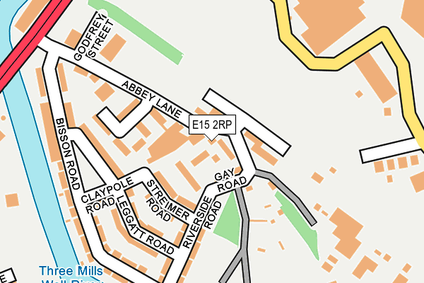 E15 2RP map - OS OpenMap – Local (Ordnance Survey)
