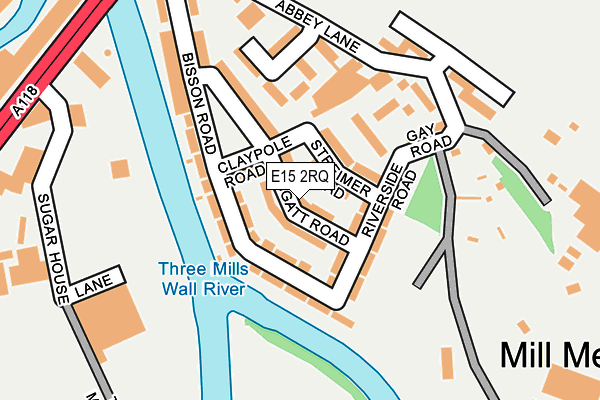 E15 2RQ map - OS OpenMap – Local (Ordnance Survey)