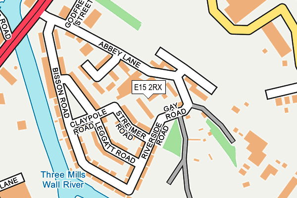 E15 2RX map - OS OpenMap – Local (Ordnance Survey)