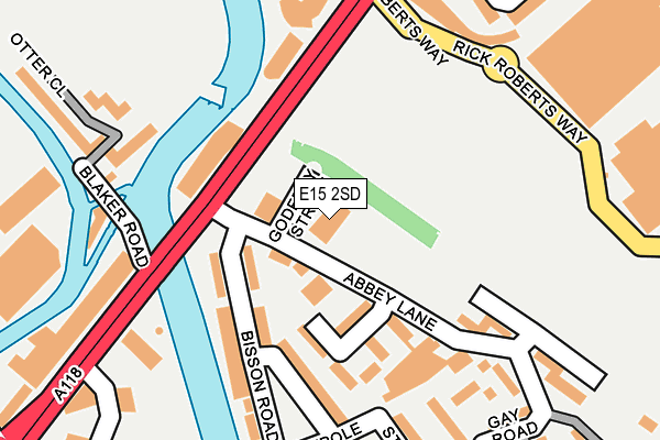 E15 2SD map - OS OpenMap – Local (Ordnance Survey)