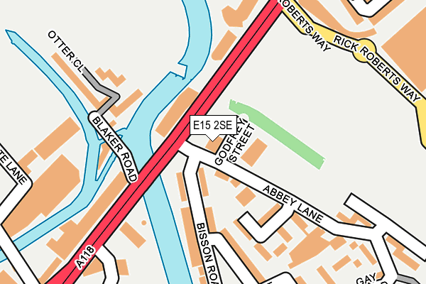 E15 2SE map - OS OpenMap – Local (Ordnance Survey)