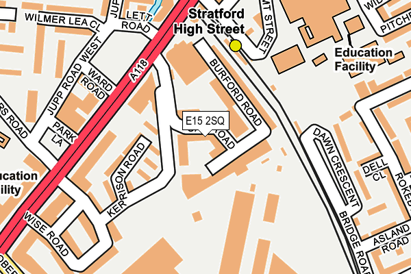 E15 2SQ map - OS OpenMap – Local (Ordnance Survey)