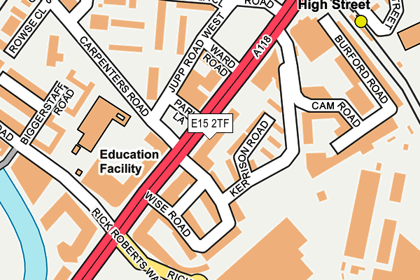 E15 2TF map - OS OpenMap – Local (Ordnance Survey)