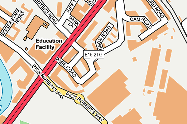 E15 2TG map - OS OpenMap – Local (Ordnance Survey)