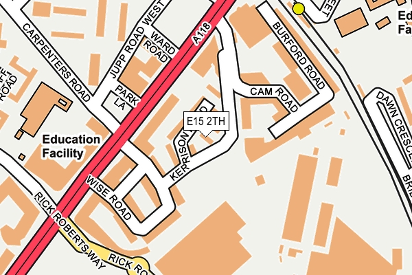 E15 2TH map - OS OpenMap – Local (Ordnance Survey)