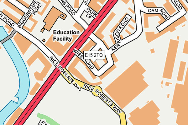 E15 2TQ map - OS OpenMap – Local (Ordnance Survey)