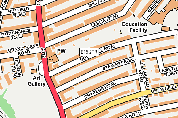 E15 2TR map - OS OpenMap – Local (Ordnance Survey)