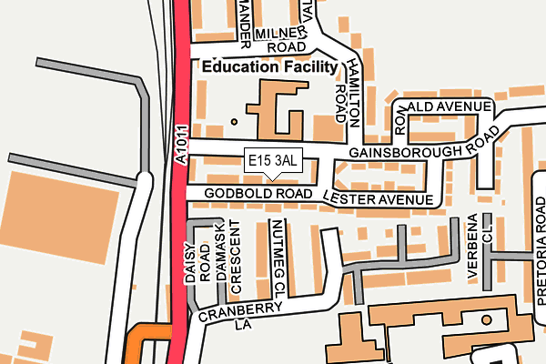 E15 3AL map - OS OpenMap – Local (Ordnance Survey)