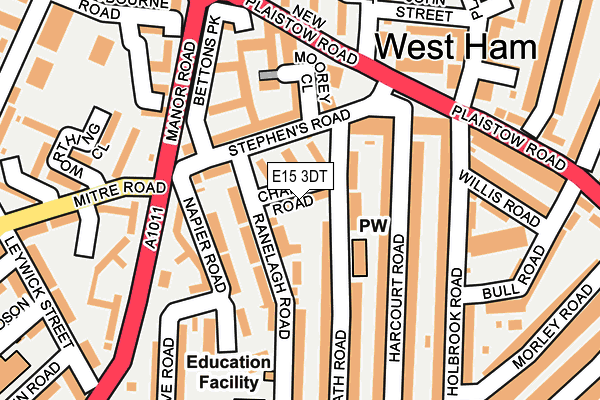 E15 3DT map - OS OpenMap – Local (Ordnance Survey)