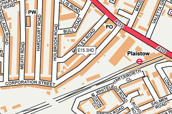 E15 3HD map - OS OpenMap – Local (Ordnance Survey)