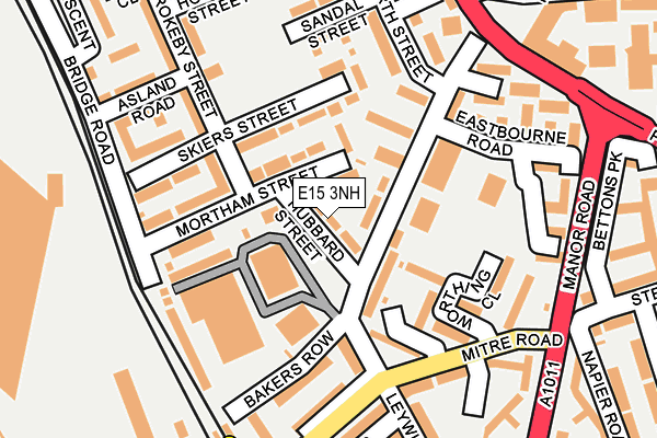 E15 3NH map - OS OpenMap – Local (Ordnance Survey)