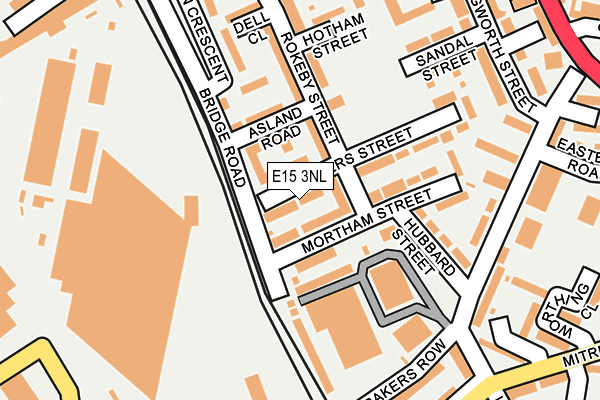 E15 3NL map - OS OpenMap – Local (Ordnance Survey)
