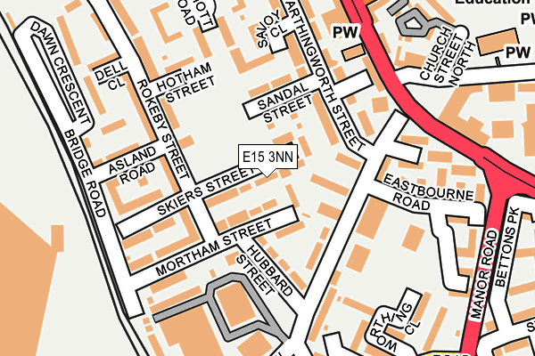 E15 3NN map - OS OpenMap – Local (Ordnance Survey)