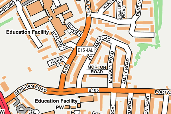 E15 4AL map - OS OpenMap – Local (Ordnance Survey)