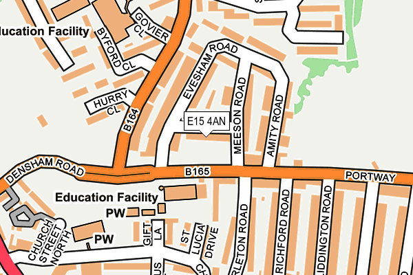 E15 4AN map - OS OpenMap – Local (Ordnance Survey)