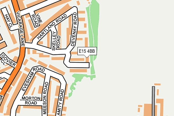 E15 4BB map - OS OpenMap – Local (Ordnance Survey)