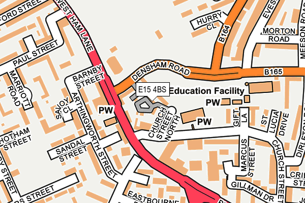 E15 4BS map - OS OpenMap – Local (Ordnance Survey)