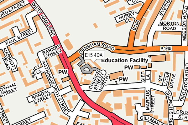 E15 4DA map - OS OpenMap – Local (Ordnance Survey)