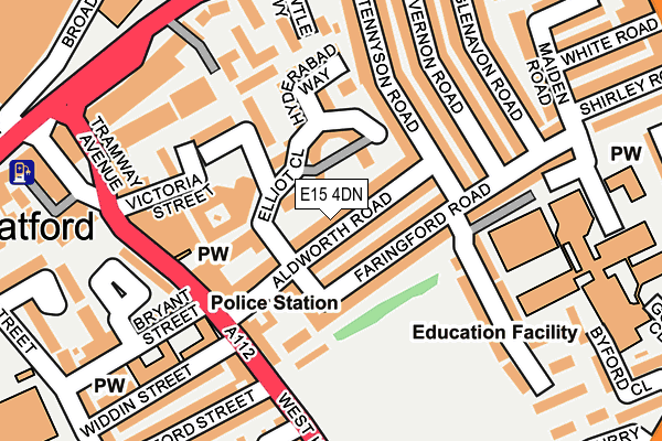 E15 4DN map - OS OpenMap – Local (Ordnance Survey)