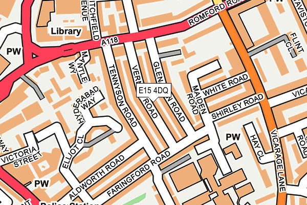 E15 4DQ map - OS OpenMap – Local (Ordnance Survey)