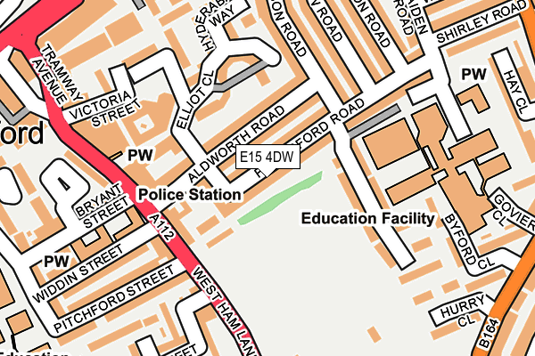 E15 4DW map - OS OpenMap – Local (Ordnance Survey)