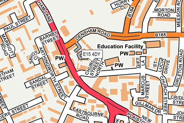 E15 4DY map - OS OpenMap – Local (Ordnance Survey)