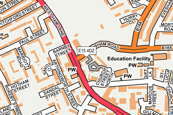 E15 4DZ map - OS OpenMap – Local (Ordnance Survey)