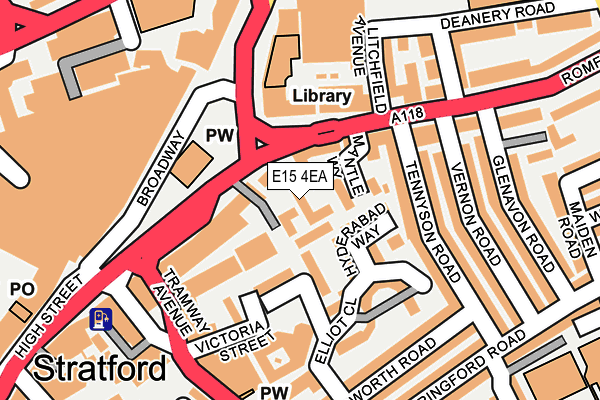 E15 4EA map - OS OpenMap – Local (Ordnance Survey)