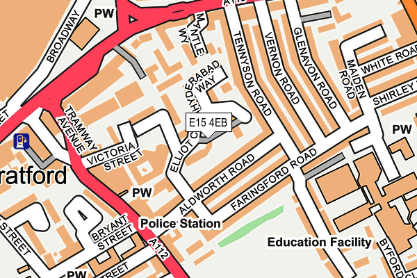 E15 4EB map - OS OpenMap – Local (Ordnance Survey)