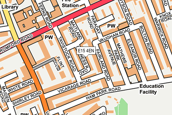 E15 4EN map - OS OpenMap – Local (Ordnance Survey)