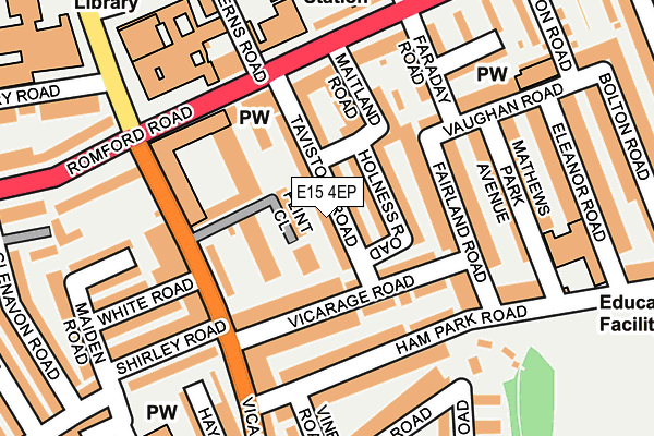 E15 4EP map - OS OpenMap – Local (Ordnance Survey)