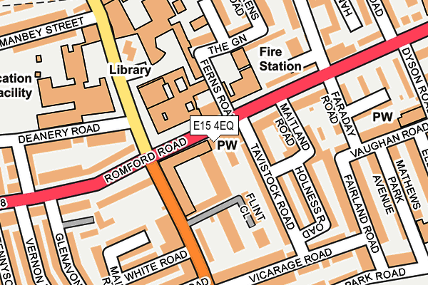 E15 4EQ map - OS OpenMap – Local (Ordnance Survey)