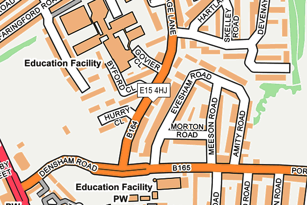 E15 4HJ map - OS OpenMap – Local (Ordnance Survey)