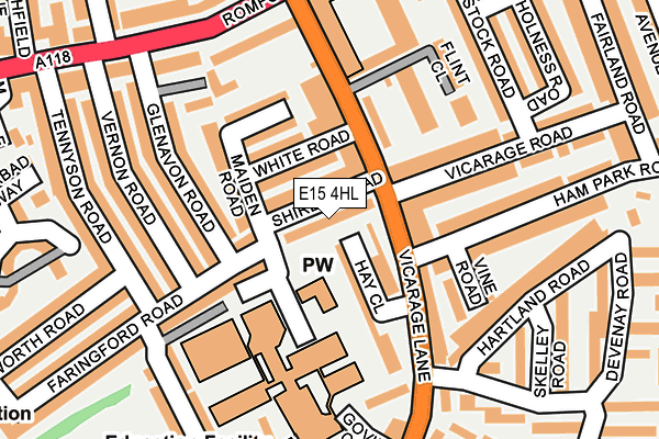 E15 4HL map - OS OpenMap – Local (Ordnance Survey)